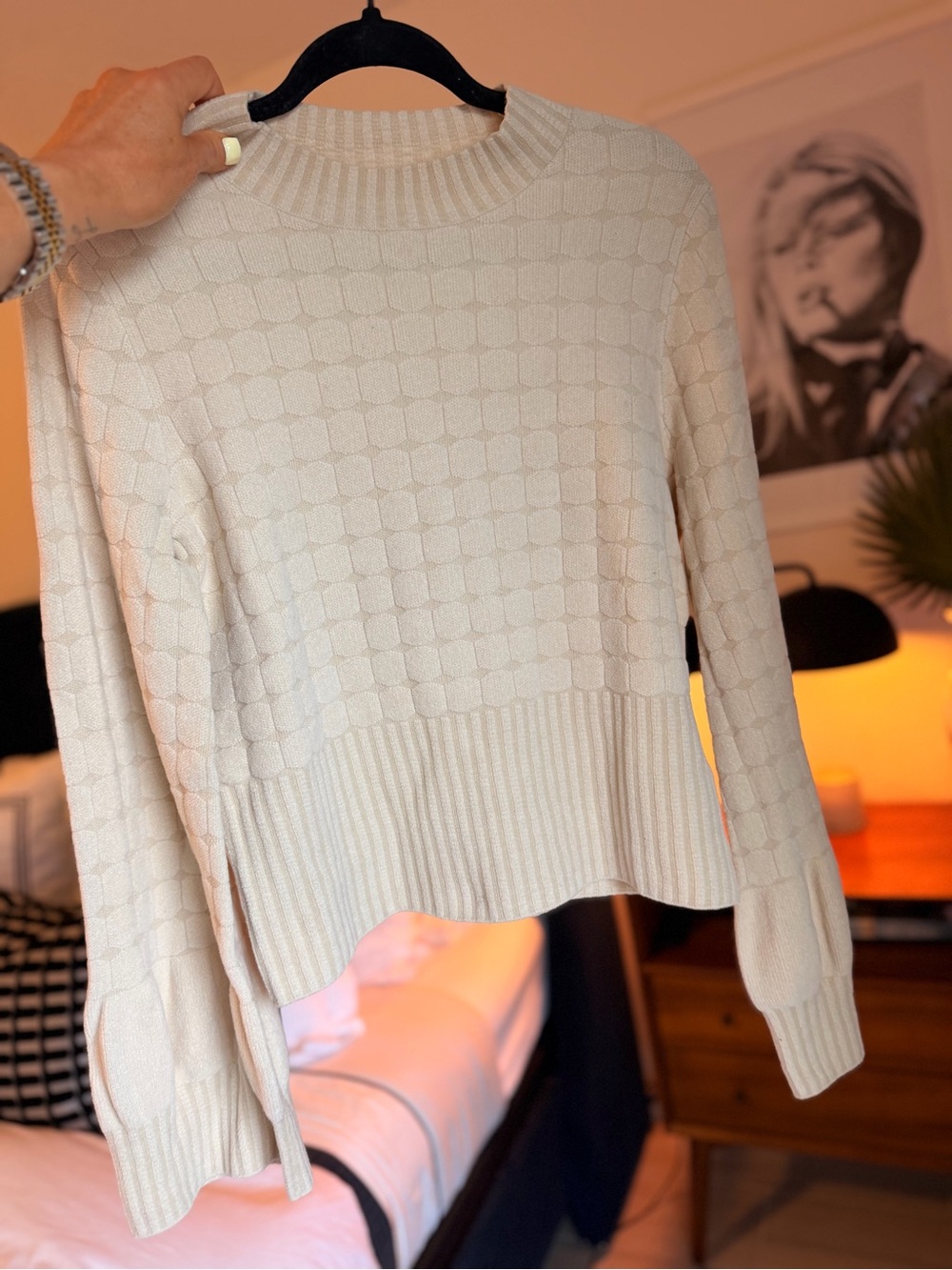 Rebecca Taylor quilted velvet sweater - Picture 6 of 10